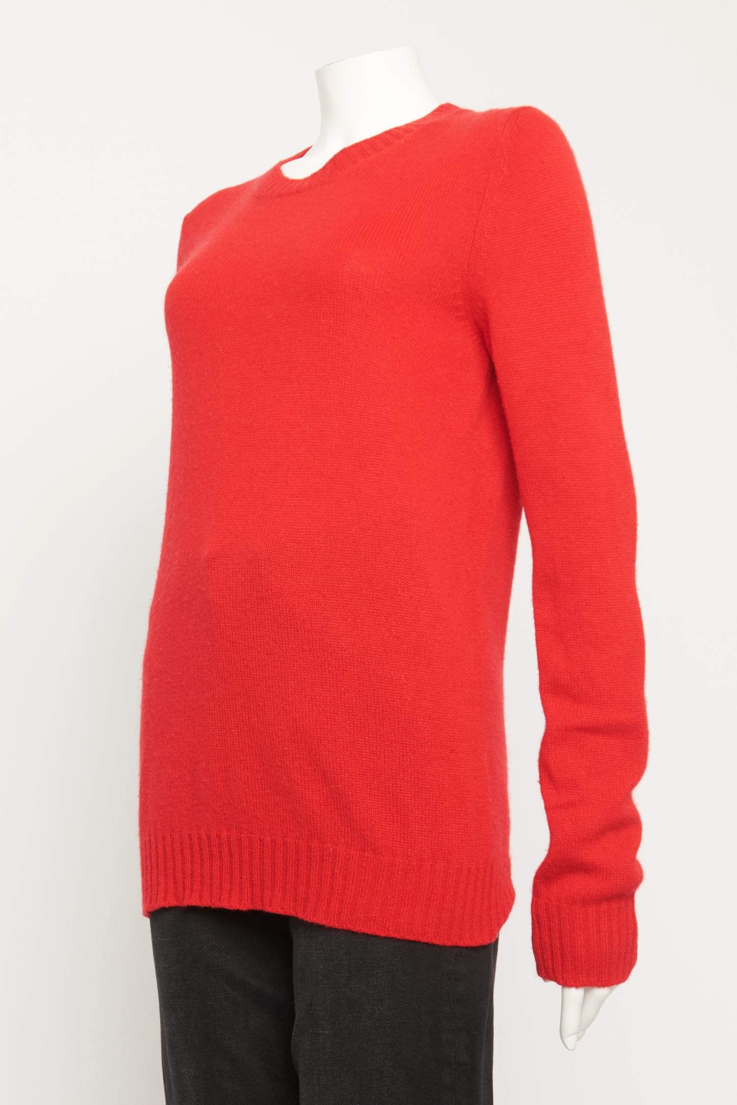 Cashmere Crimson Cut Out Preowned Knit