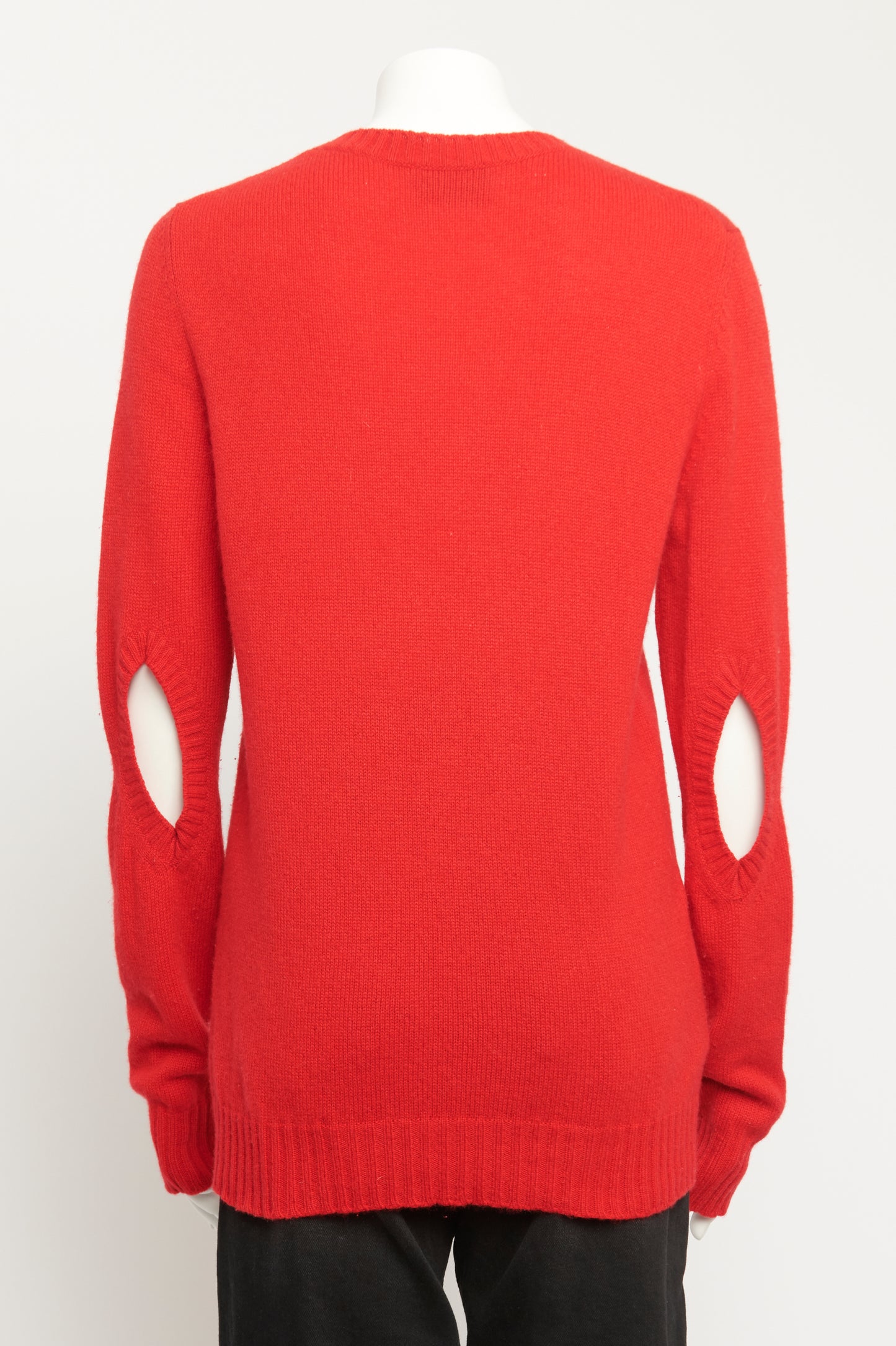 Cashmere Crimson Cut Out Preowned Knit