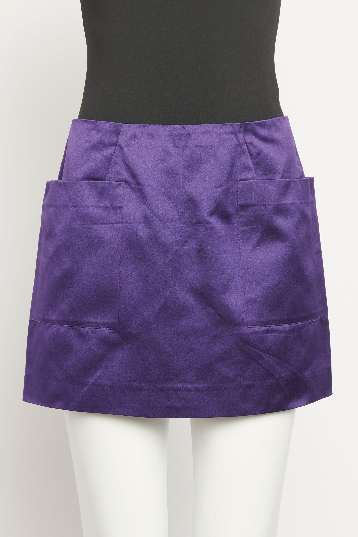 Silk Violet Preowned Mini Skirt