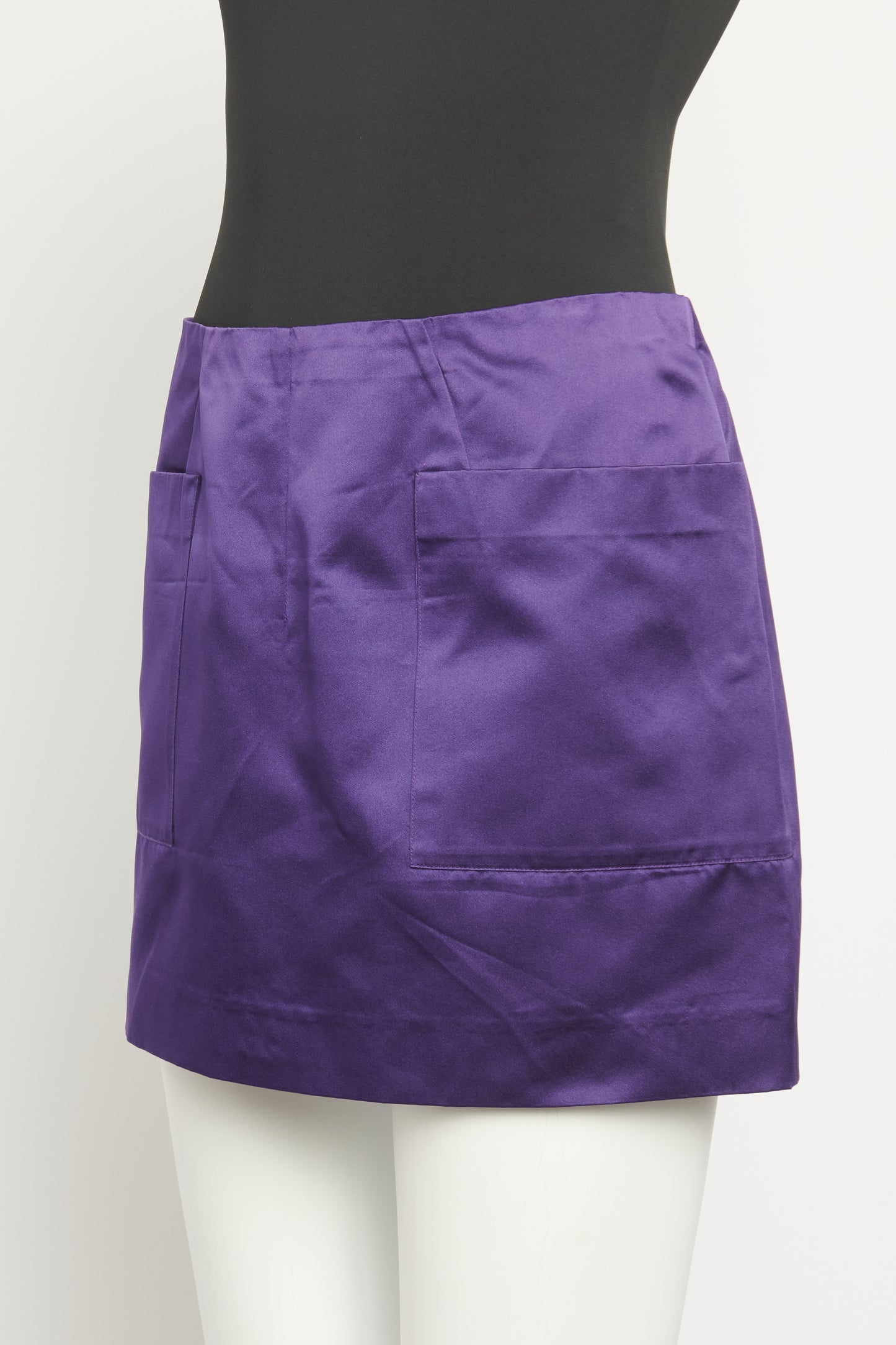 Silk Violet Preowned Mini Skirt