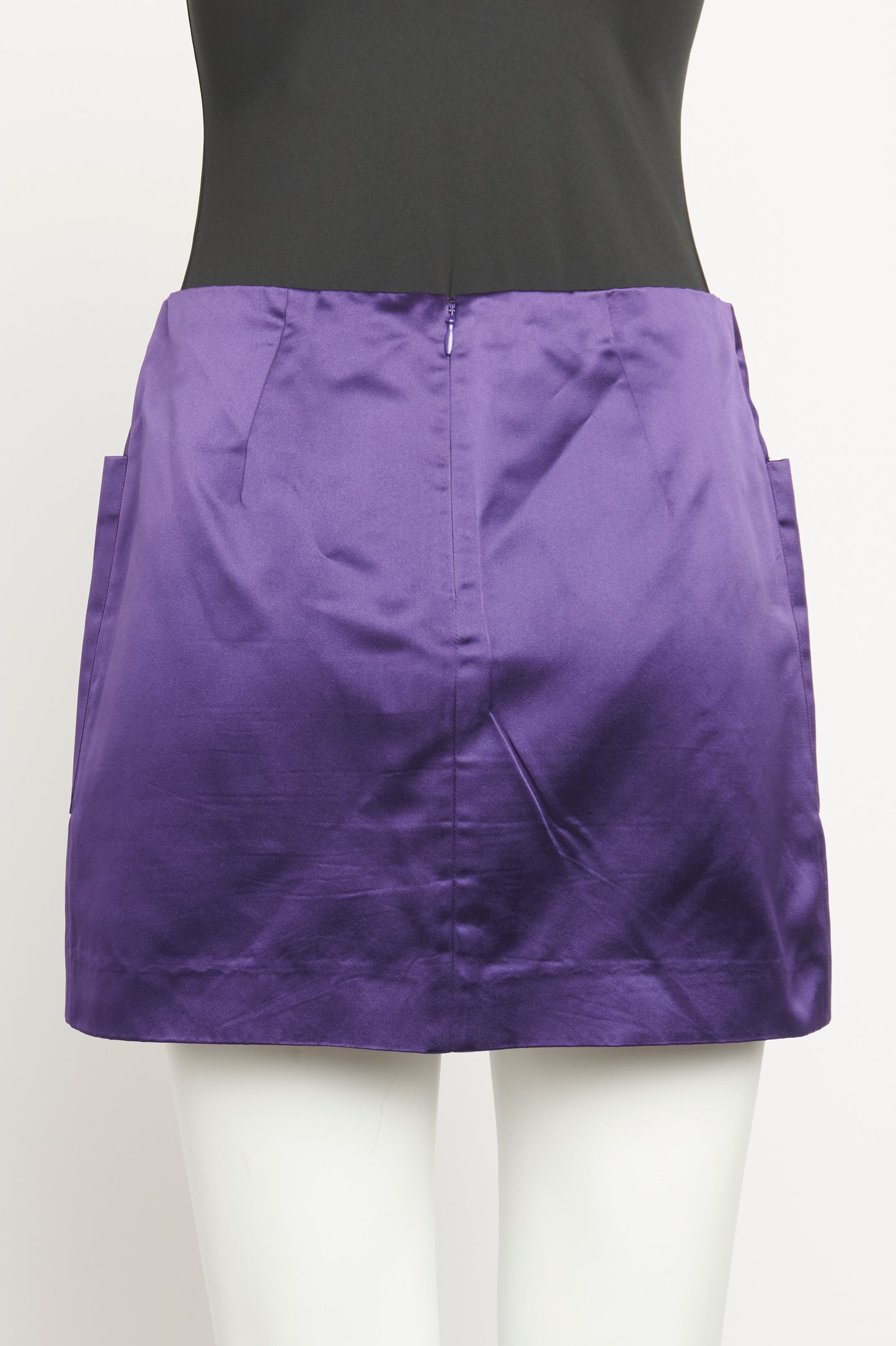 Silk Violet Preowned Mini Skirt