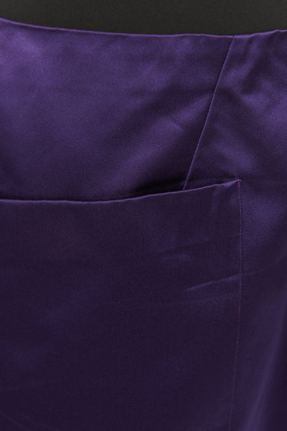 Silk Violet Preowned Mini Skirt