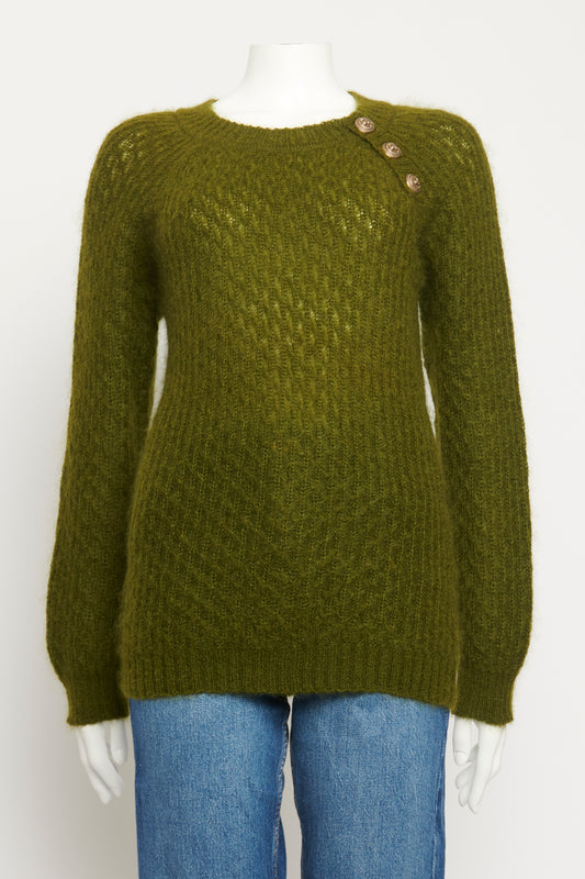 Green Mohair Preowned Jumper