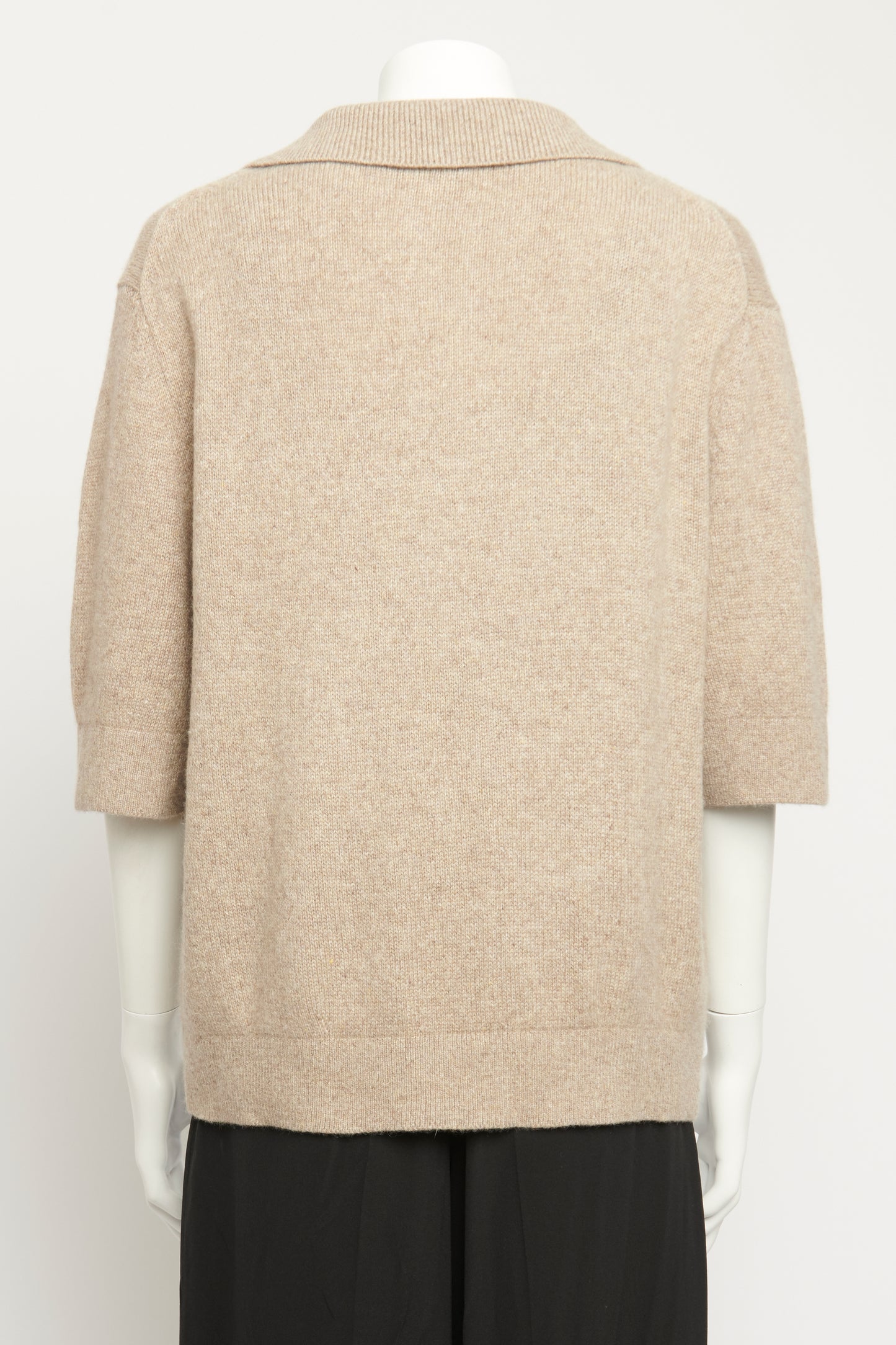 Oatmeal Cashmere Blend Shrunken Jo Preowned Jumper