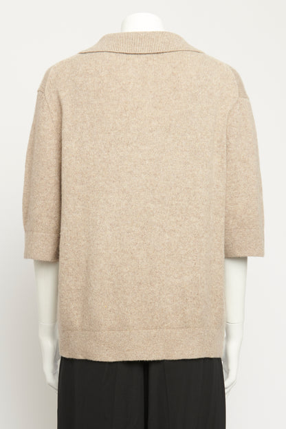 Oatmeal Cashmere Blend Shrunken Jo Preowned Jumper