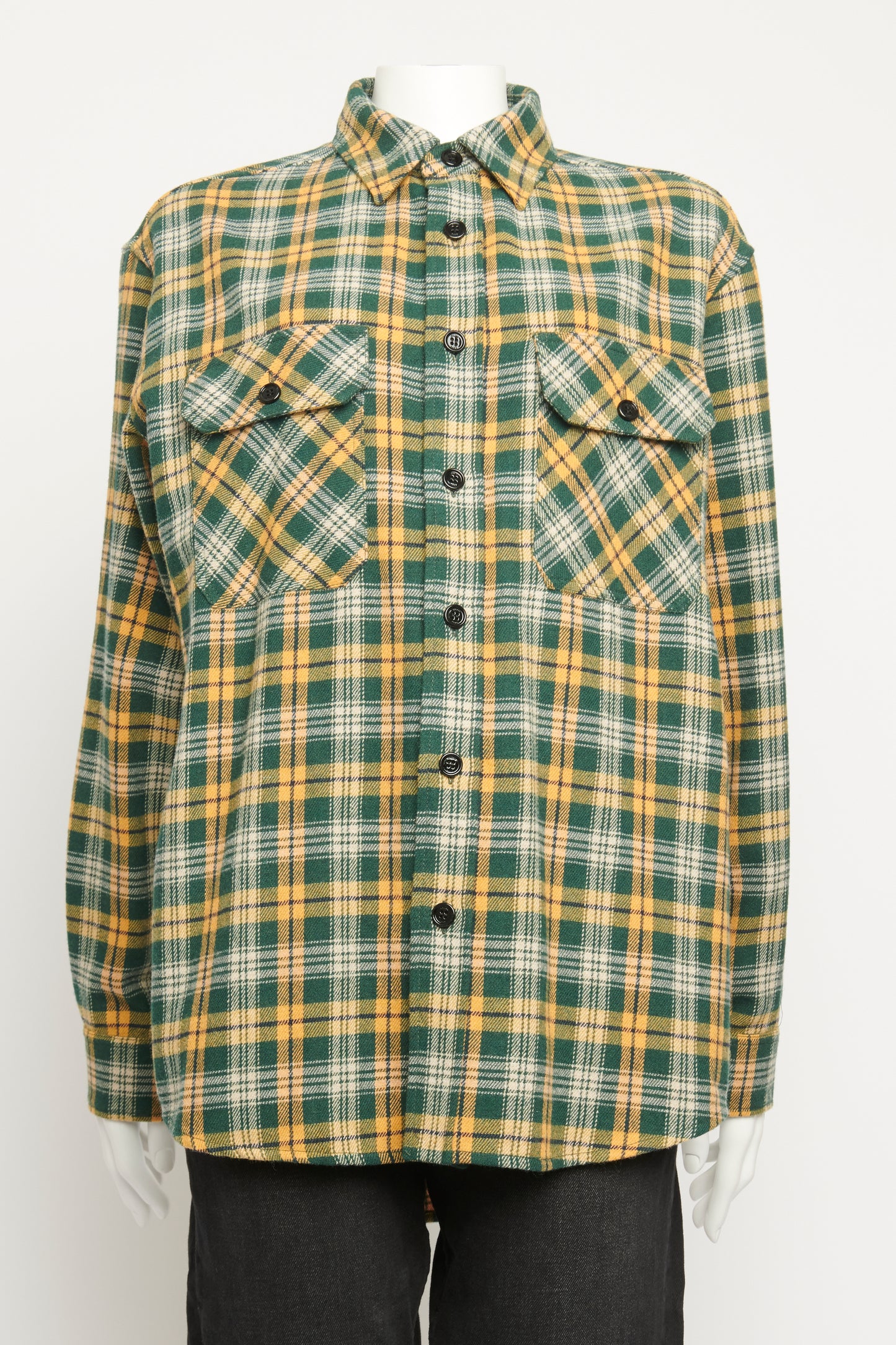 2023 Hedi Slimane Relaxed Check Preowned Unisex Shirt