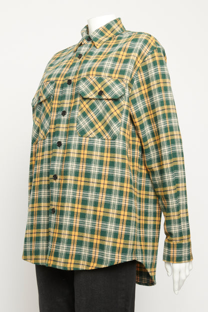 2023 Hedi Slimane Relaxed Check Preowned Unisex Shirt