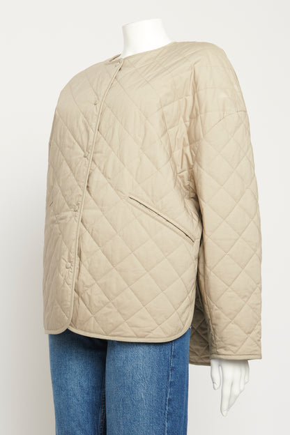 Taupe Quilted Preowned Jacket