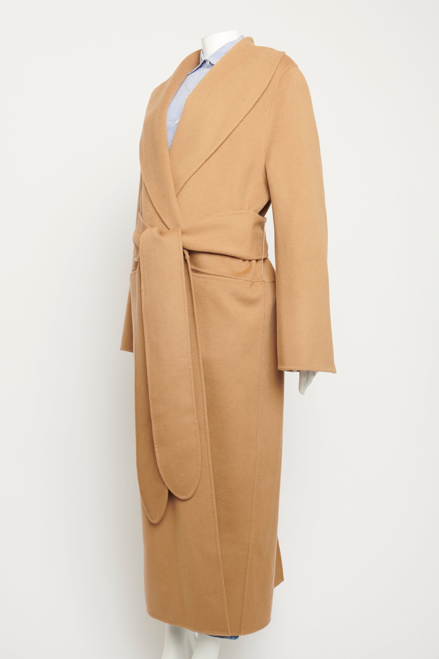 Wool Camel Preowned Robe Coat