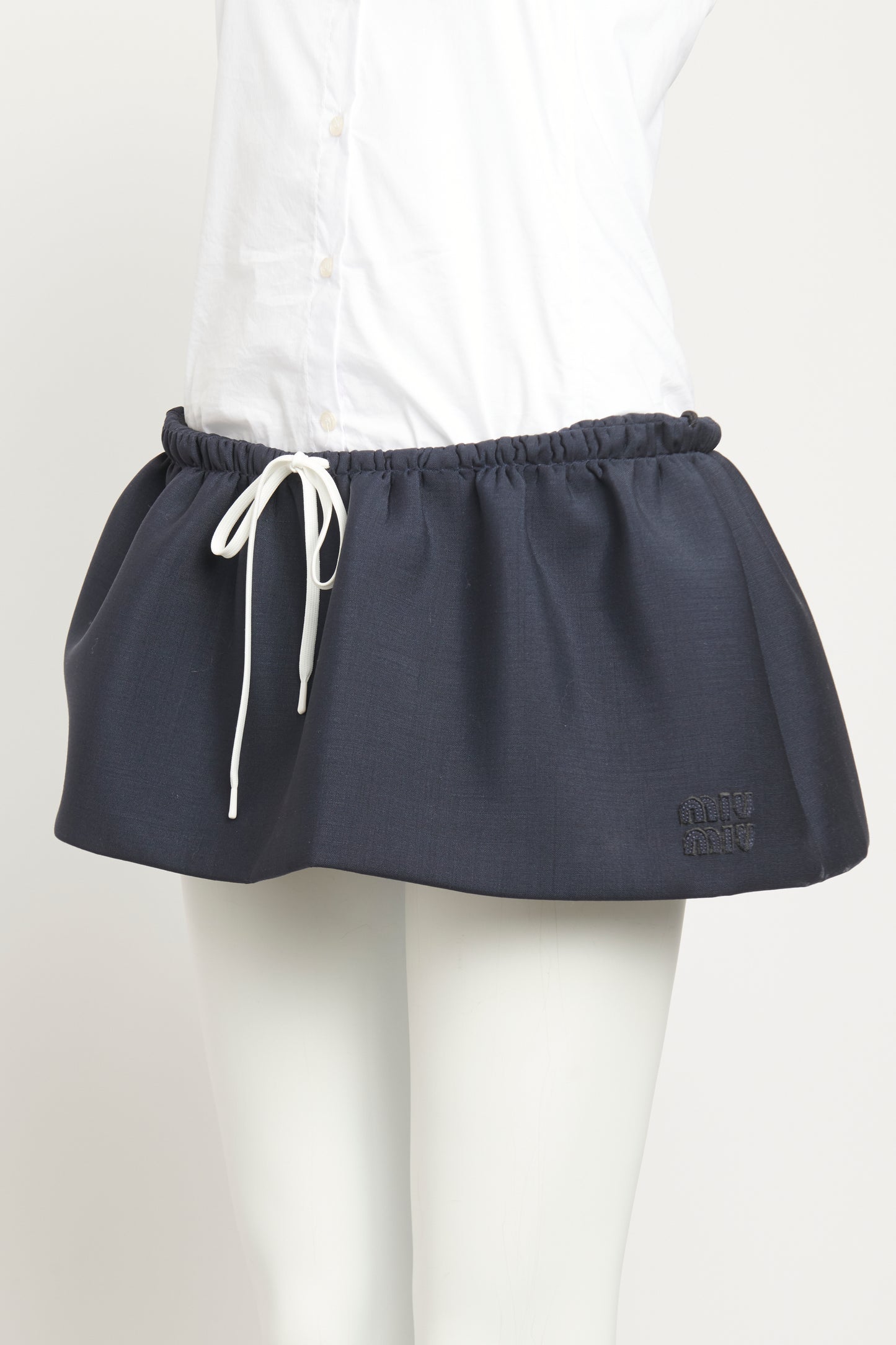 2024 Runway Low-rise Puffed Preowned Mini Skirt