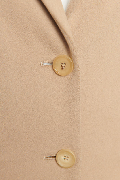 Man Camel Wool Tailored Preowned Coat