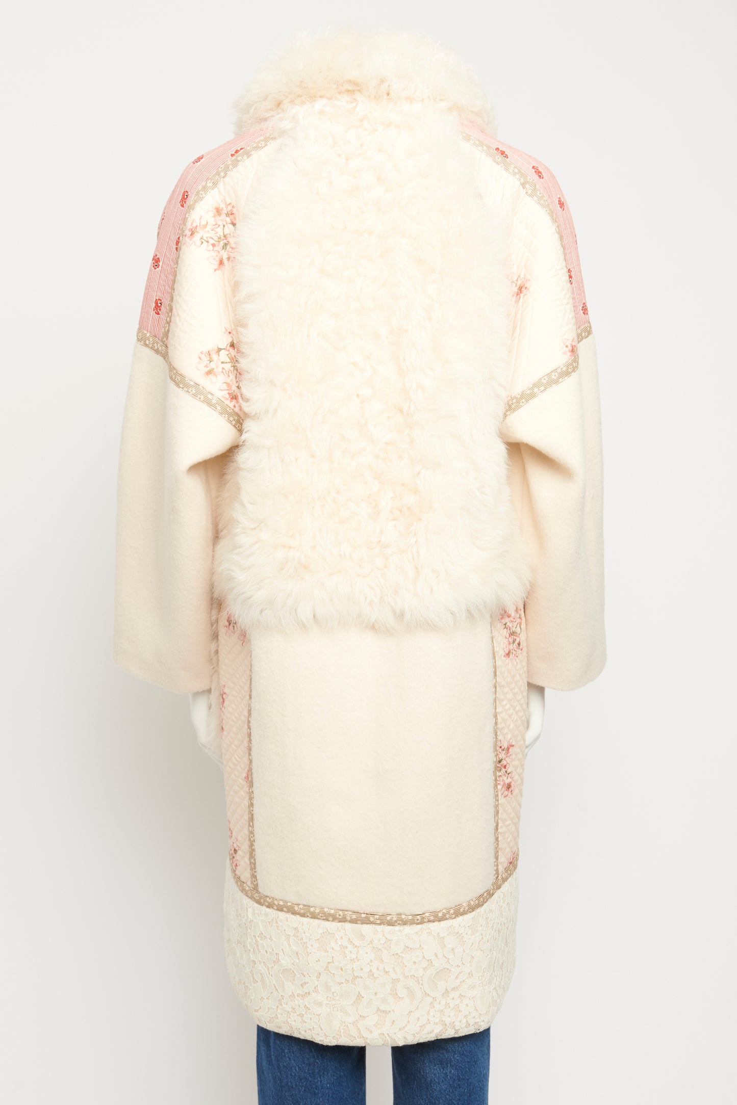 White Shag Shearling Preowned Coat