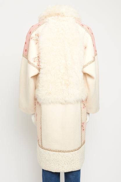 White Shag Shearling Preowned Coat