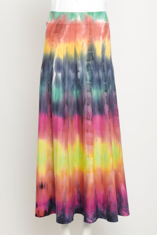 Ella Cashmere Tie Dye Preowned Skirt