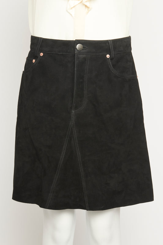 Suede Aline Preowned Skirt