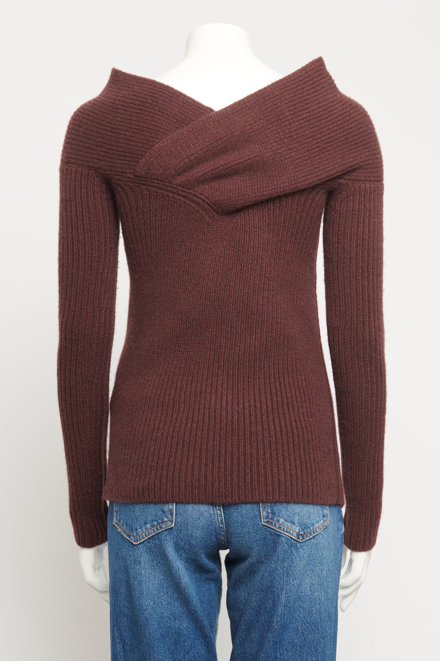 Burgundy Responsible-Cashmere Preowned Jumper