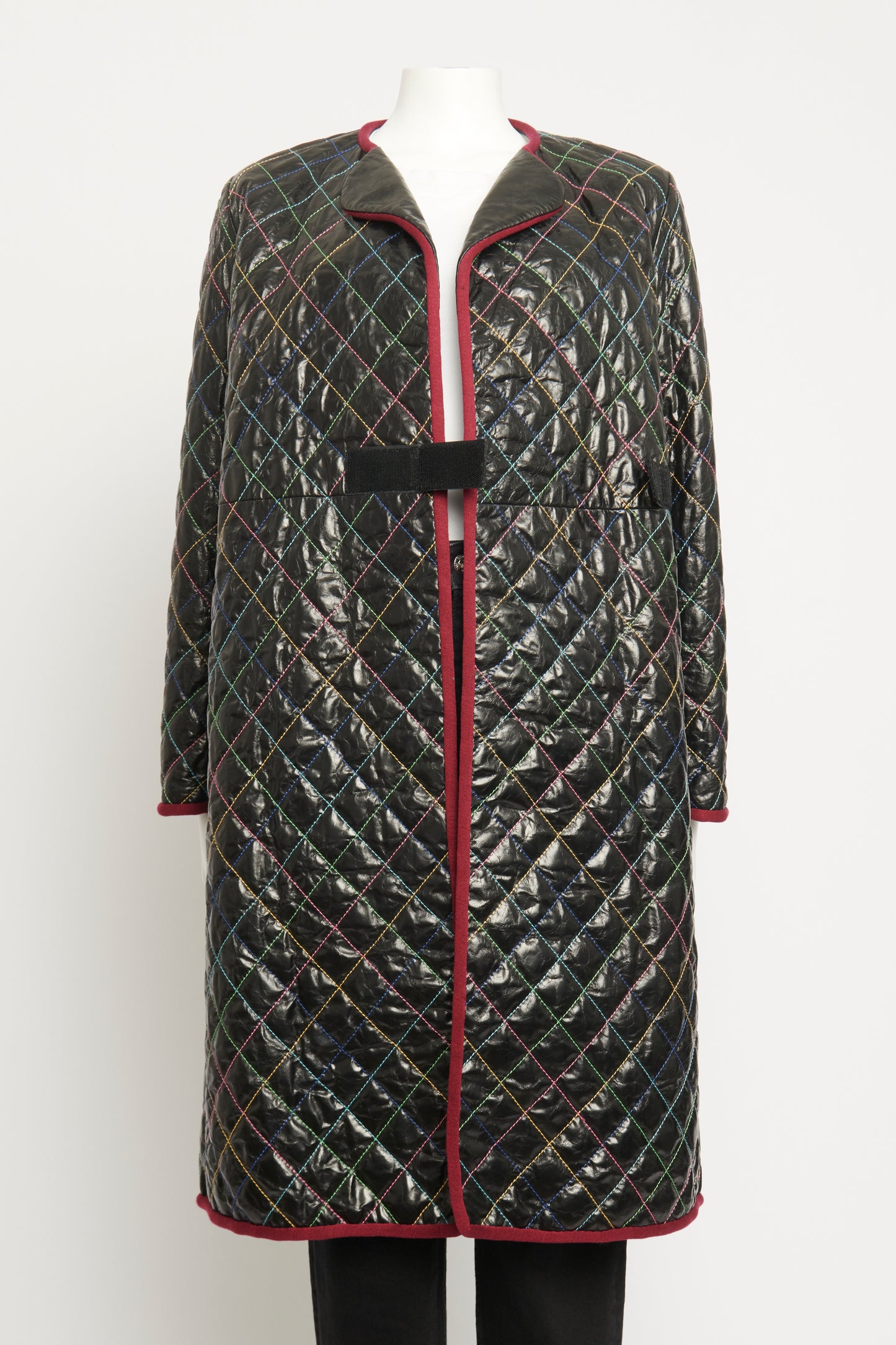 2017 Runway Distressed Quilted Preowned Coat