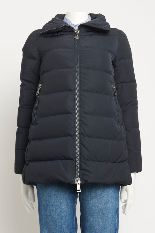 Navy Patrea Down Longline Preowned Jacket