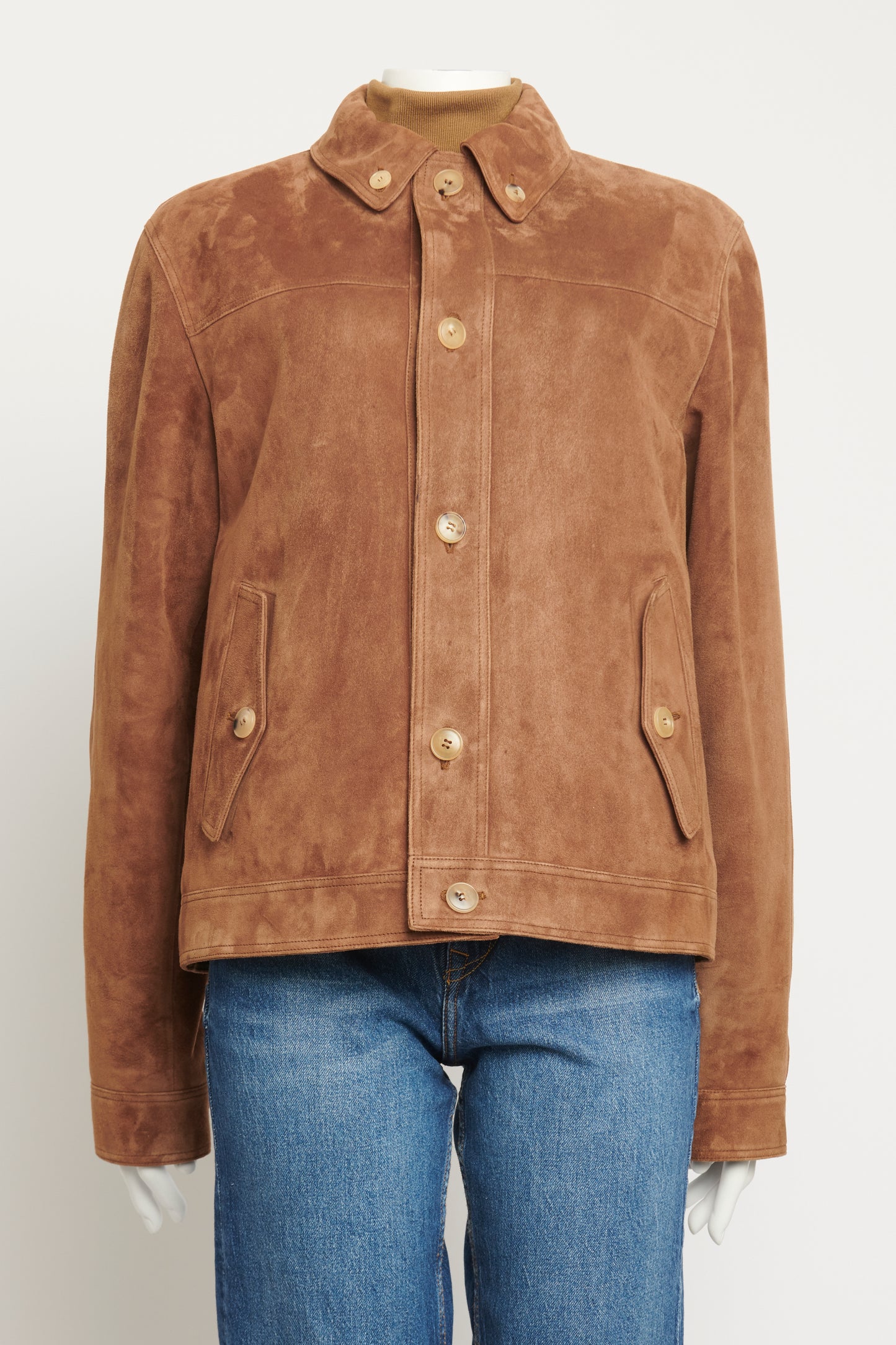 Gucci Brown Suede Preowned Jacket