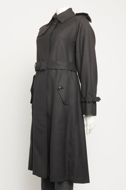 2022 Wool Charcoal Preowned Trench