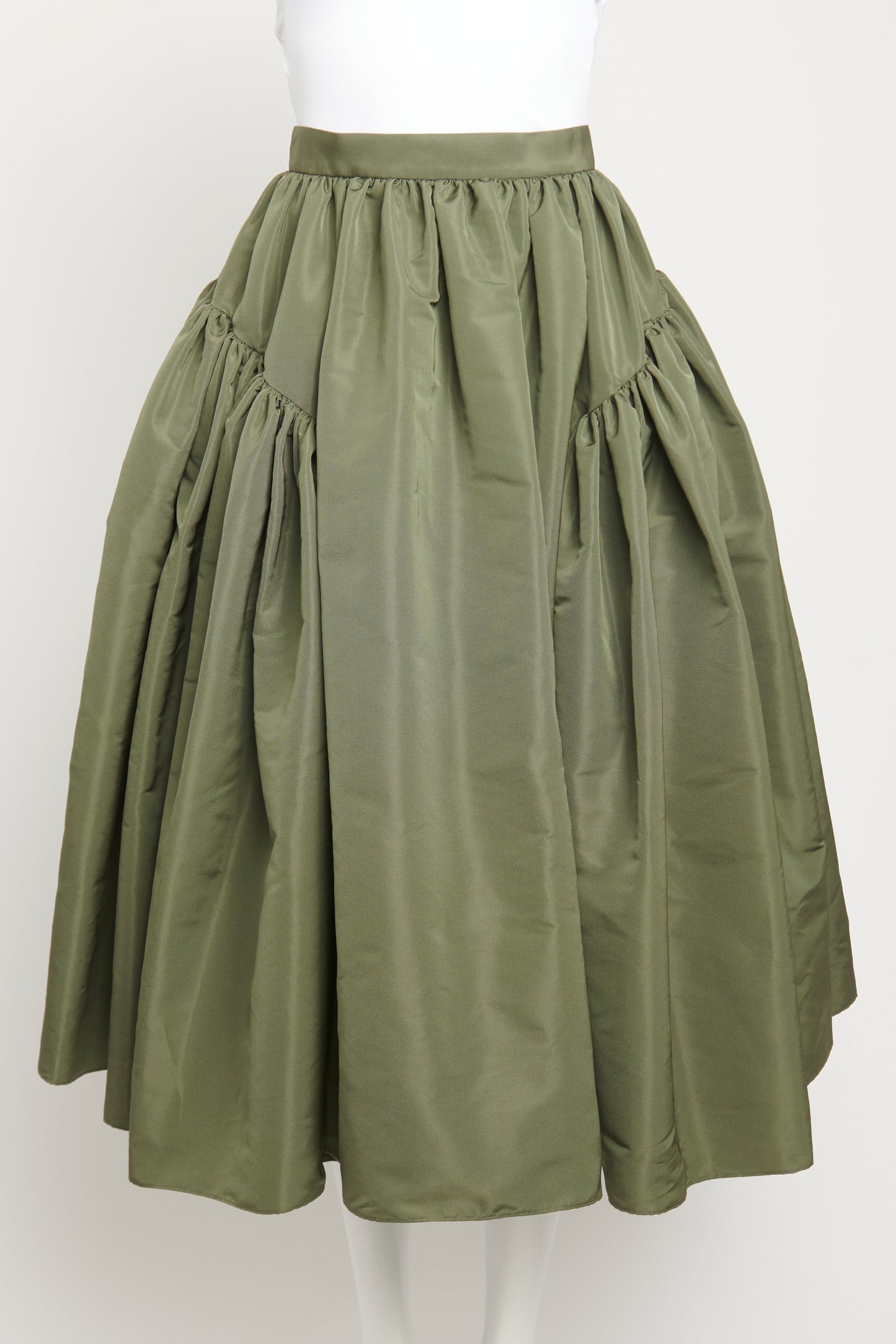 2013 Khaki Taffeta Preowned Skirt