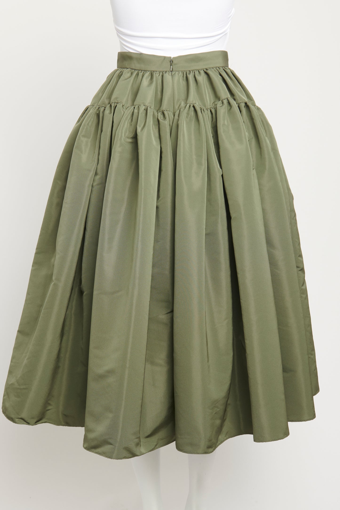 2013 Khaki Taffeta Preowned Skirt