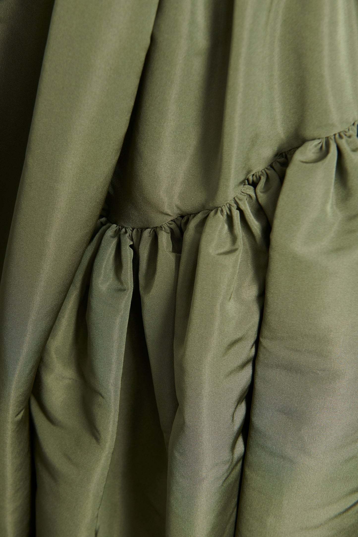 2013 Khaki Taffeta Preowned Skirt