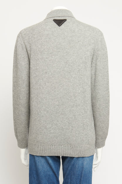 2021 Grey Cashmere Preowned Polo Sweater