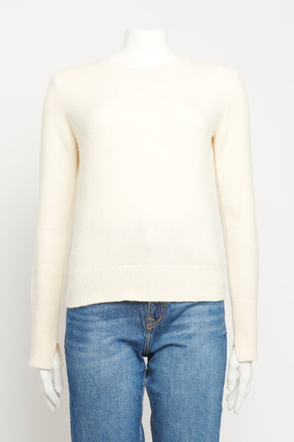 Cream Cashmere Round Neck Preowned Jumper