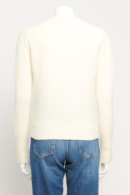 Cream Cashmere Round Neck Preowned Jumper