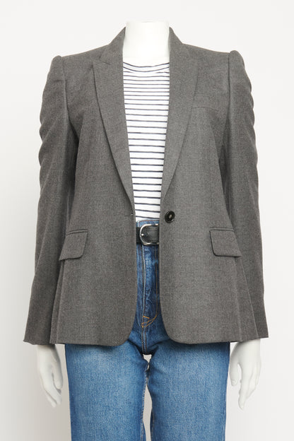 Grey Flannel Wool Preowned Blazer