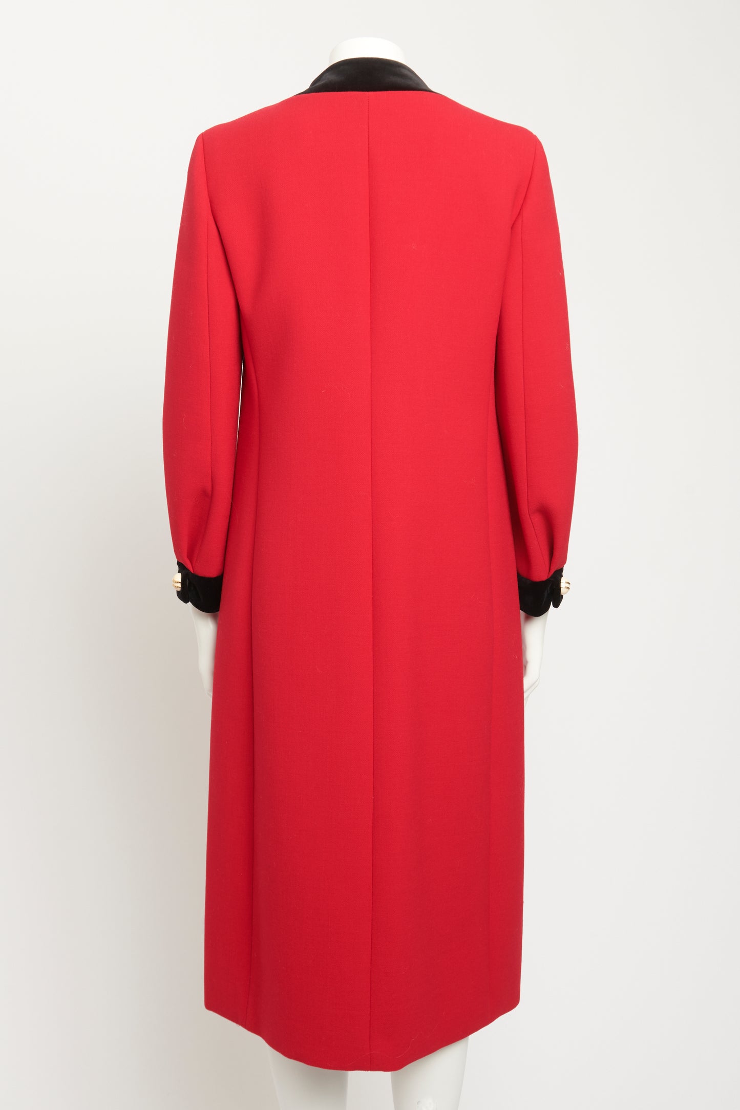 2019 Runway Red Wool Preowned Coat