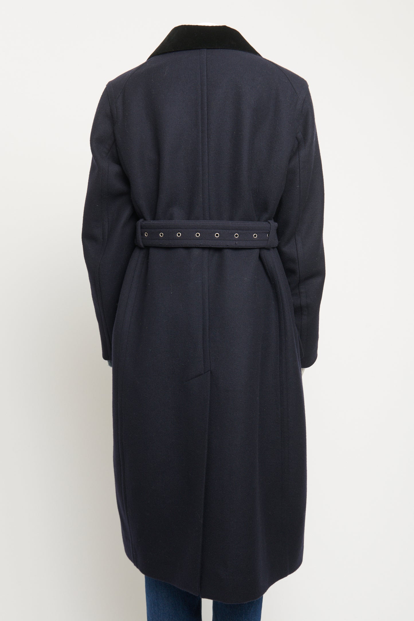 Navy Wool Military Preowned Coat