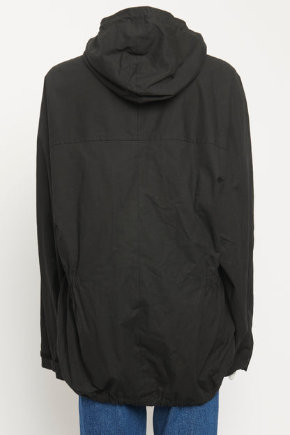 Black Cotton Preowned Parka