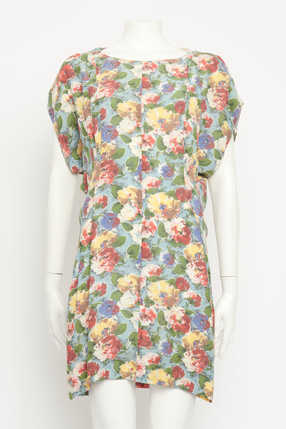 2004 Floral Silk Preowned Mini Dress