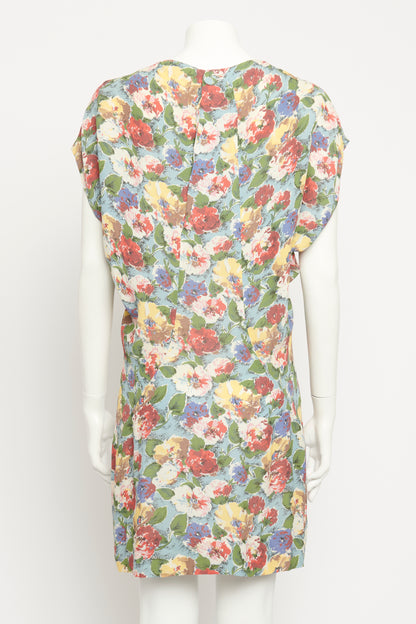 2004 Floral Silk Preowned Mini Dress