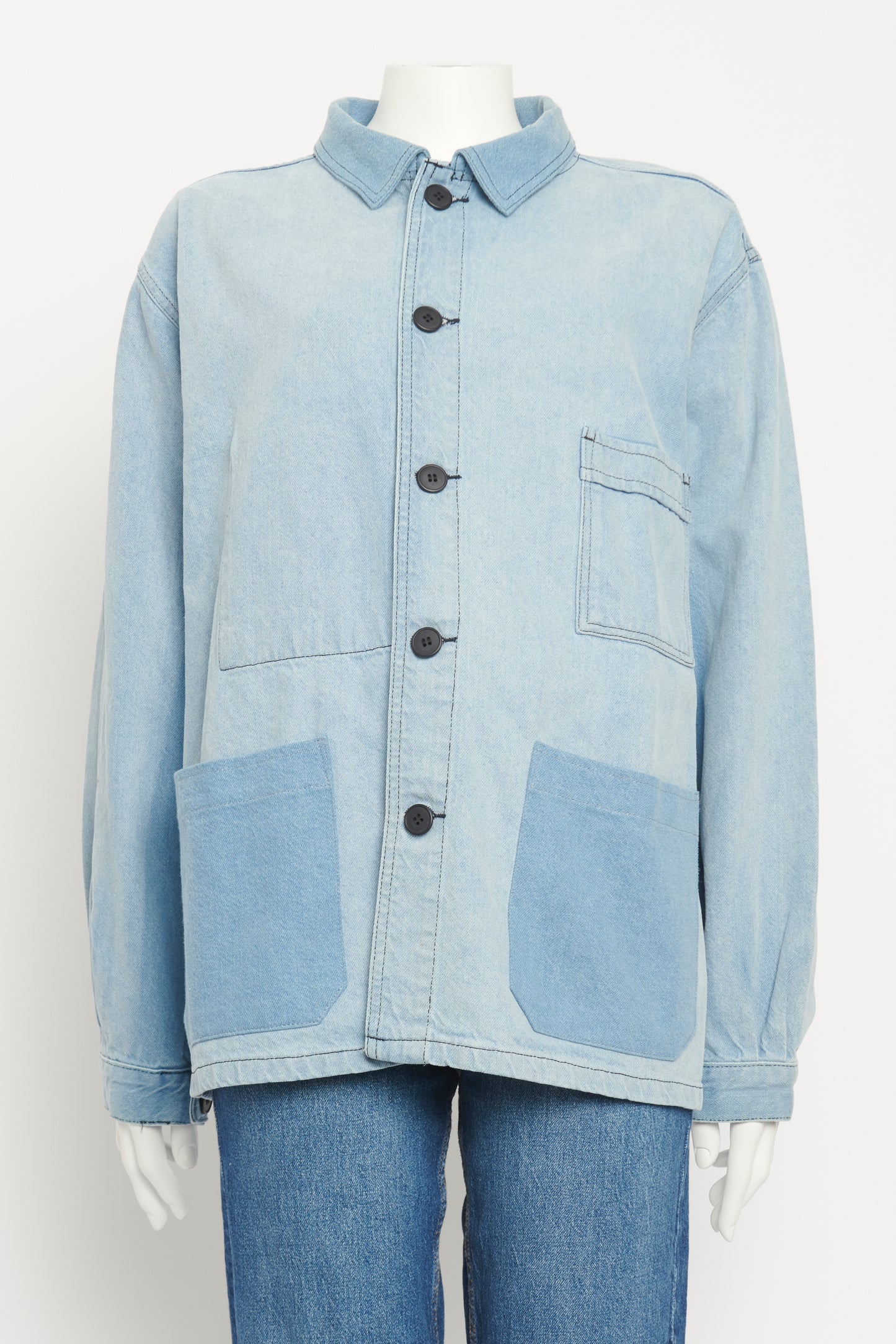 Blue Oversized Denim Preowned Shirt