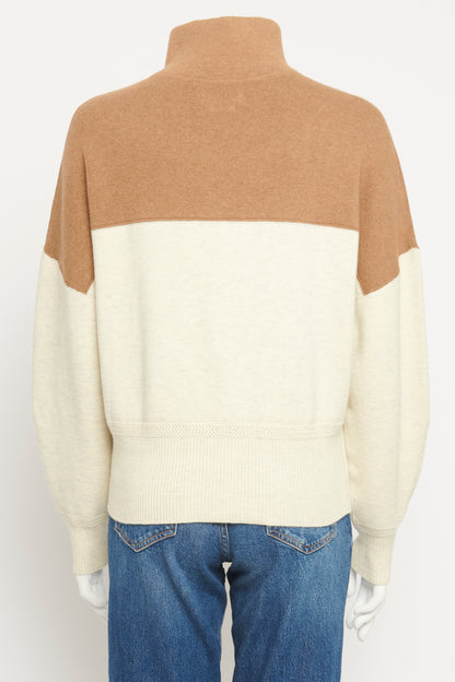 Camel and Cream Linn Preowned Sweatshirt