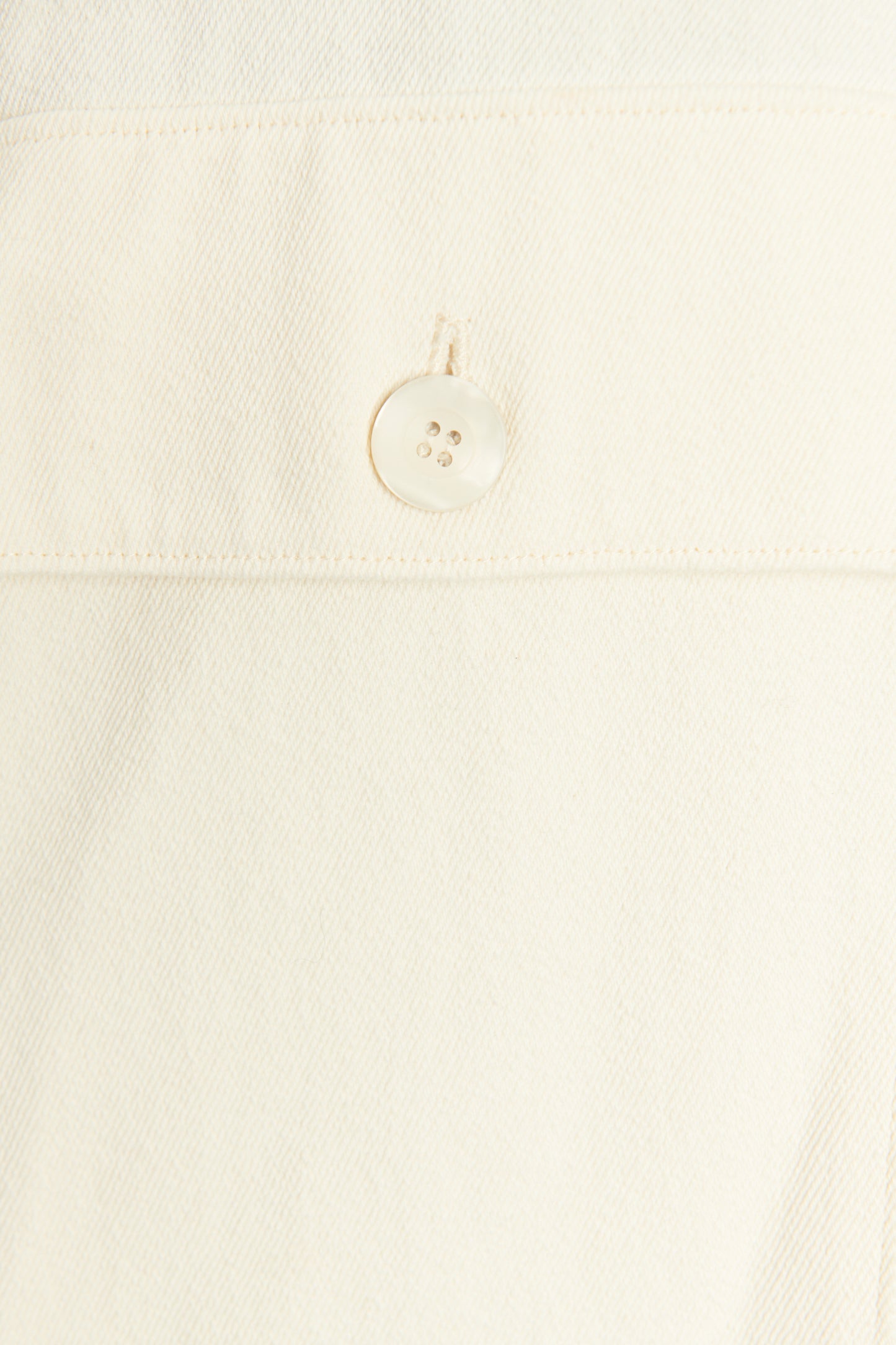 Cream Cotton and Linen Preowned Shirt