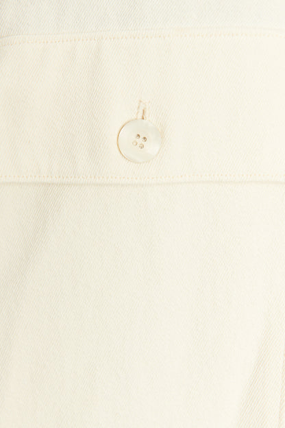 Cream Cotton and Linen Preowned Shirt