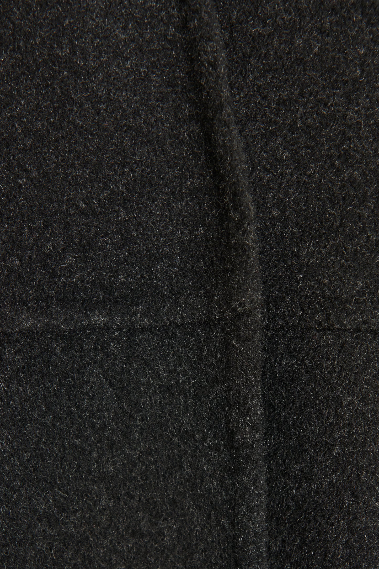 Charcoal Wool Blend Preowned Belted Coat