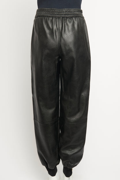 2018 Black Vegan Leather Preowned Trousers