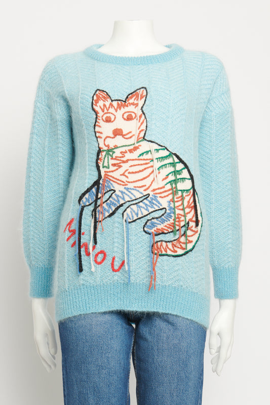 2020 Runway Cat Minou Preowned Knit Sweater