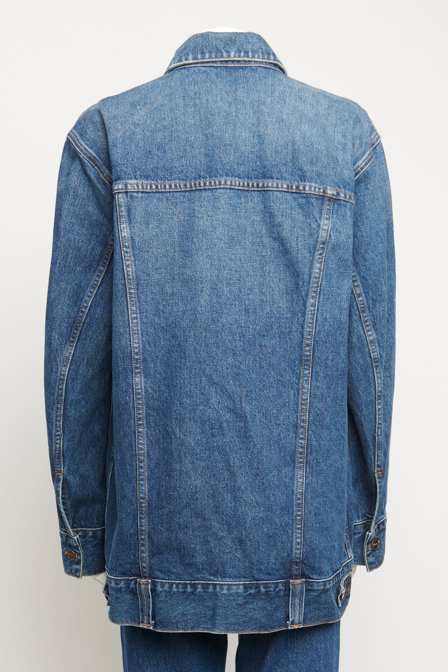 Indigo Denim Longline Ross Preowned Jacket