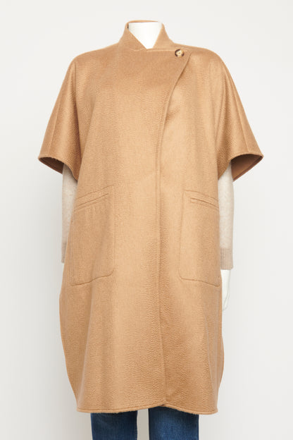 Camel Wool & Cashmere Blend Canapa Preowned Cape