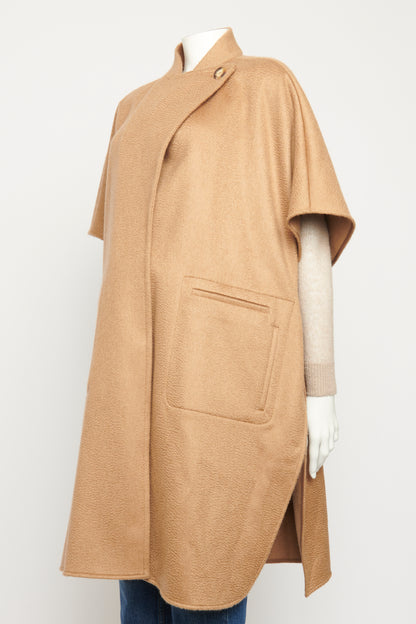 Camel Wool & Cashmere Blend Canapa Preowned Cape