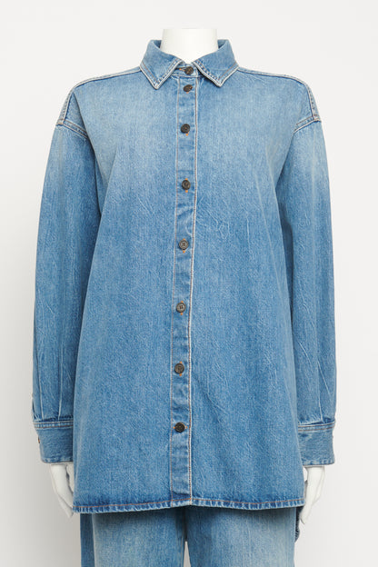 Blue Denim Preowned Frannie Preowned Oversized Denim Shirt