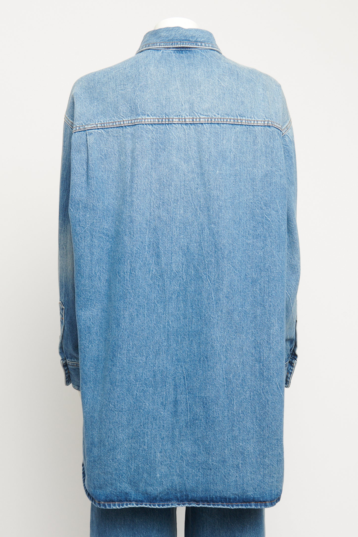 Blue Denim Preowned Frannie Preowned Oversized Denim Shirt