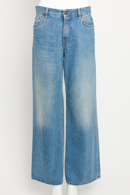 Blue Denim Egli High-Rise Wide Leg Preowned Jeans