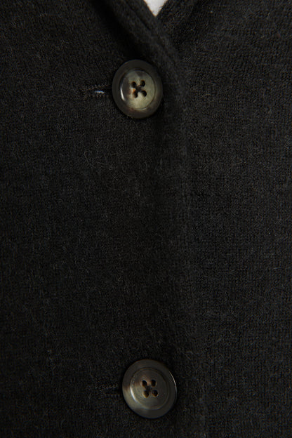 Grey Wool Marl Blend Preowned Single Breasted Blazer